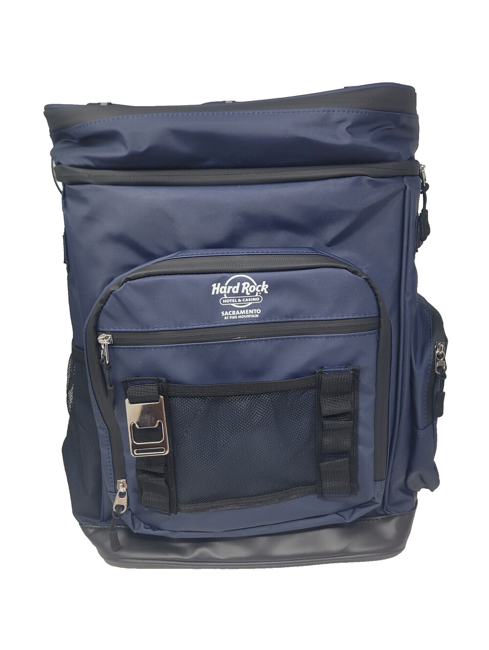 Hard Rock Hotel Casino Sacramento Fire Mountain Navy Insulated Cooler Backpack